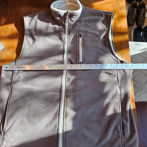 Sun Mountain Men's Weatherflex Ribbed Vest, Khaki/Tan/White, Sz XXL - Picture 11 of 16